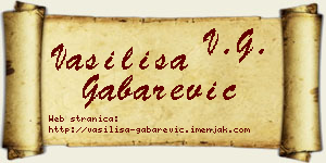 Vasilisa Gabarević vizit kartica
